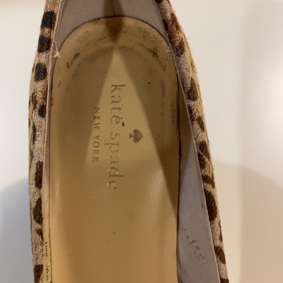 Kate Spade Leopard wedges 6.5 - Picture 2 of 10